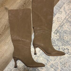 Tan Knee-High Women's Boots